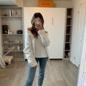 Off the shoulder sweater